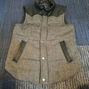 American Stitch Gray and Black Vest